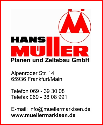 Mller Planen und Zeltebau GmbH, Hans
