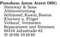 Pianohaus Anton Atzert OHG