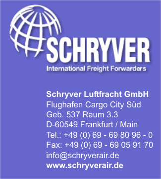Schryver Luftfracht GmbH Internationale Spedition