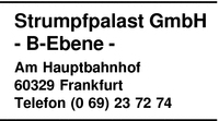 Strumpfpalast GmbH - B-Ebene -