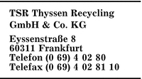 TSR Thyssen Recycling GmbH & Co. KG