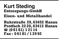 Steding Entsorgungs-GmbH, Kurt