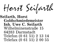 Seifarth, Horst