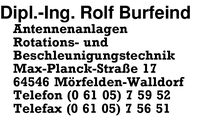 Burfeind Dipl.-Ing., Rolf