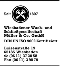 Wiesbadener Wach- und Schliegesellschaft Mller & Co. GmbH