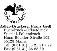 Adler-Druckerei Franz Gei