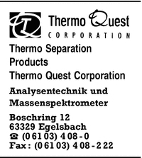 Thermo Separation Products, Thermo Quest Corporation