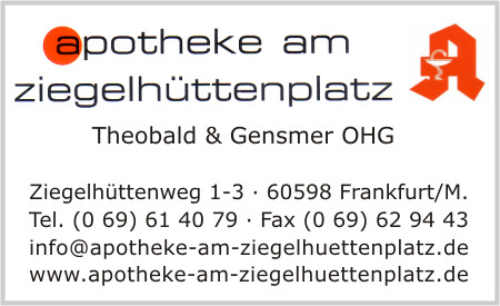 Apotheke am Ziegelhttenplatz - Theobald & Gensmer OHG