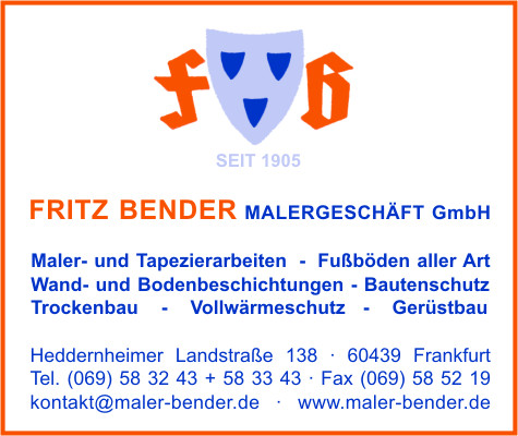 Bender Malergeschft GmbH, Fritz