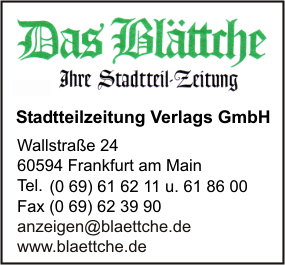 Das Blttche Stadtteilzeitung Verlags GmbH
