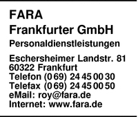 Fara Frankfurt GmbH