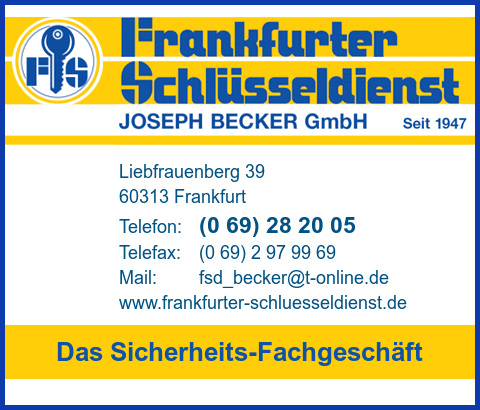 Frankfurter Schlsseldienst Joseph Becker GmbH