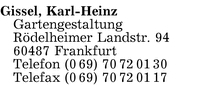 Gissel, Karl-Heinrich