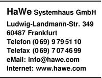 HaWe Systemhaus GmbH Datentechnik