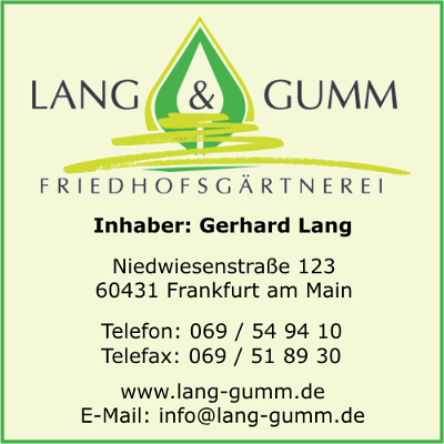 Lang & Gumm Friedhofsgrtnerei, Inh. Gerhard Lang
