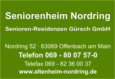 Seniorenheim Nordring Senioren-Residenzen Grsch GmbH, Zentrale