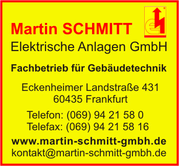 Schmitt Elektrische Anlagen GmbH, Martin