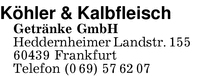 Khler & Kalbfleisch Getrnke GmbH