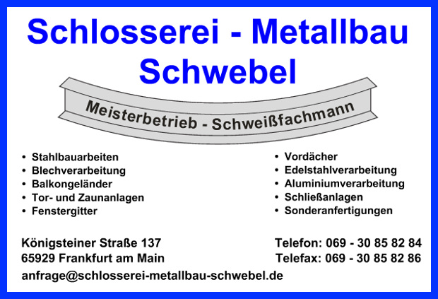 Schlosserei-Metallbau-Schwebel GmbH