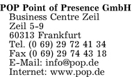 POP Point of Presence GmbH