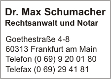 Schumacher, Dr. Max (N)