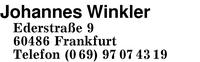 Winkler, Johannes