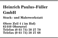 Paulus-Fller GmbH, Heinrich
