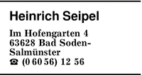 Seipel, Heinrich