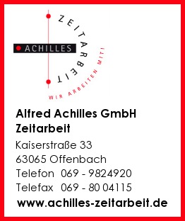 Alfred Achilles GmbH - Zeitarbeit