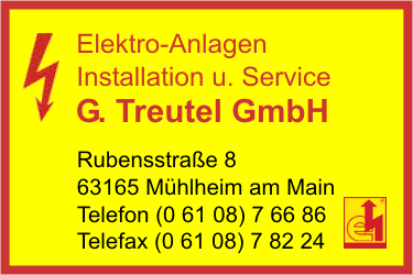 Elektro-Anlagen Installation u. Service Treutel G. GmbH