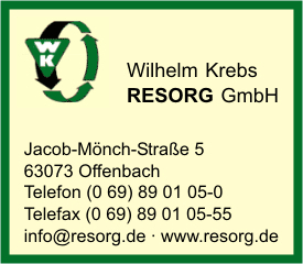 Krebs Resorg GmbH, Wilhelm