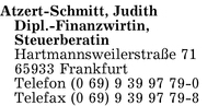 Atzert-Schmitt, Dipl.-Finanzwirtin Judith