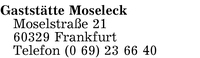 Gaststtte Moseleck