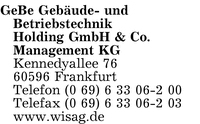 GeBe Gebude- und Betriebstechnik Holding GmbH & Co. Management KG