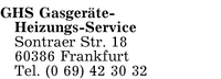 GHS Gasgerte-Heizungs-Service GmbH