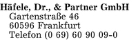 Häfele & Partner GmbH, Dr.