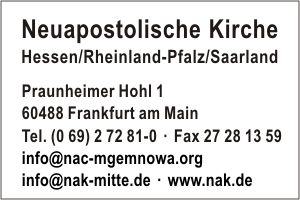 Neuapostolische Kirche Hessen/Rheinland-Pfalz/Saarland