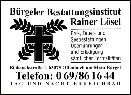Brgeler Bestattungsinstitut Rainer Lsel