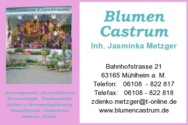 Castrum Blumen, Inh. Jasminka Metzger