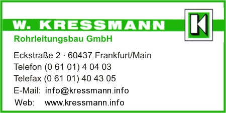Kressmann Rohrleitungsbau GmbH, W.